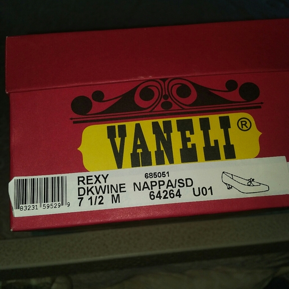 NEW VanEli Rexy DkWine Nappa/SD 7 1/2 Medium - Picture 7 of 7